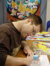 Eric Vale, voice of Trunks signing autographs