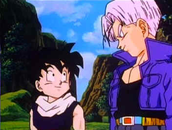 Trunks and Gohan exchange "friendly glances"